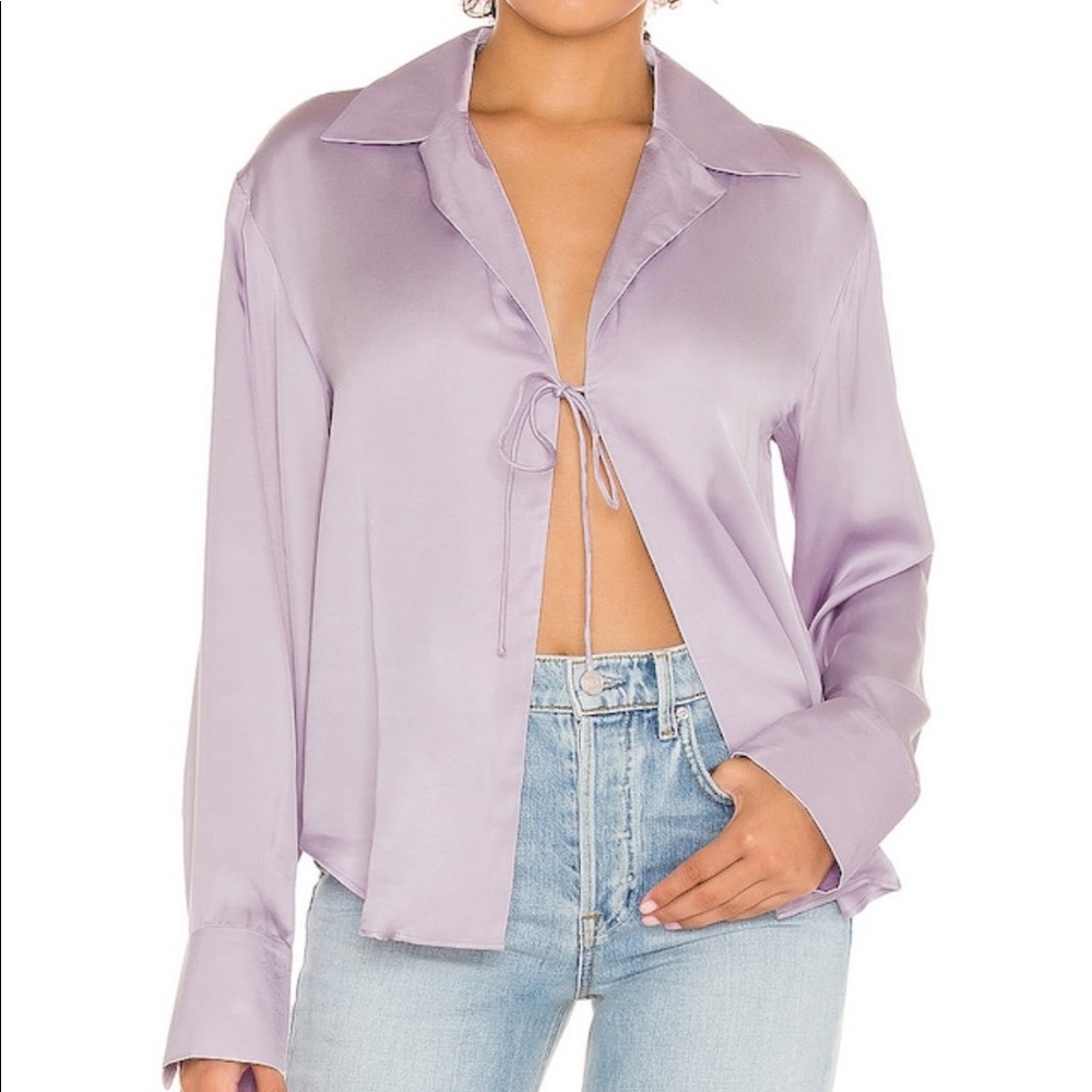 Song of Style for Revolve Emberly Blouse in Lavender - NWT size XS